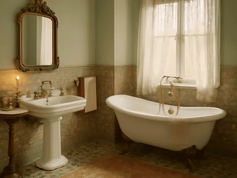 Créer une ambiance vintage dans une salle de bain