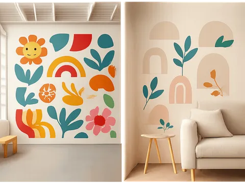 Grandes surfaces ou petits espaces : bien utiliser les stickers muraux
