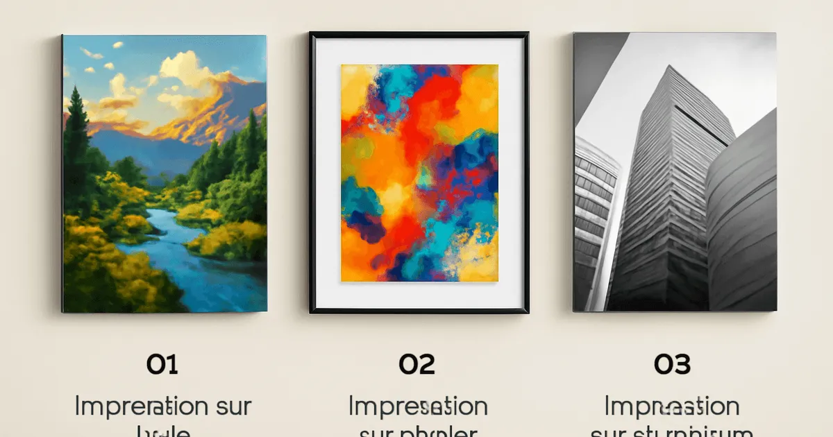 Impression sur toile, papier ou alu : que choisir pour vos tableaux décoratifs ?