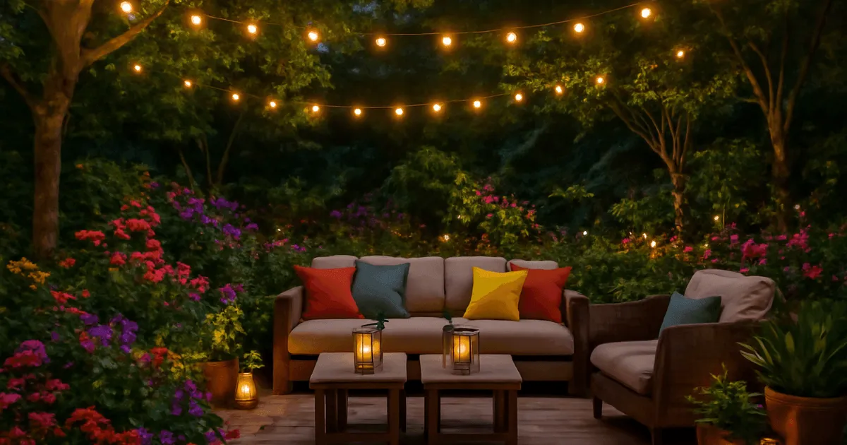 Jardin et terrasse : éclairages extérieurs pour une ambiance magique