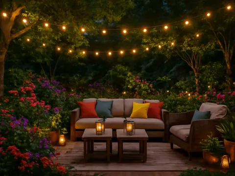Jardin et terrasse : éclairages extérieurs pour une ambiance magique