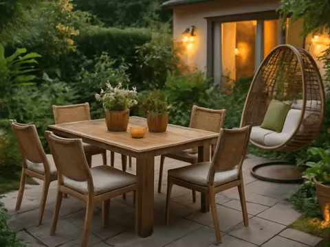 Jardin et terrasse : intégrer meubles éco-conçus et accessoires déco