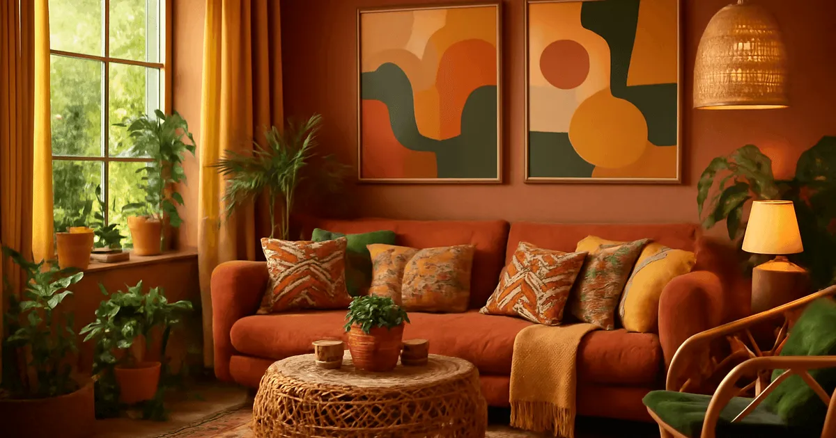 Les couleurs phares de la décoration bohème en 2025