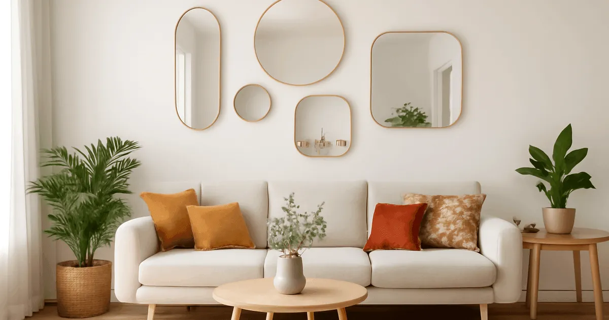 Miroirs décoratifs : agrandir visuellement votre espace facilement