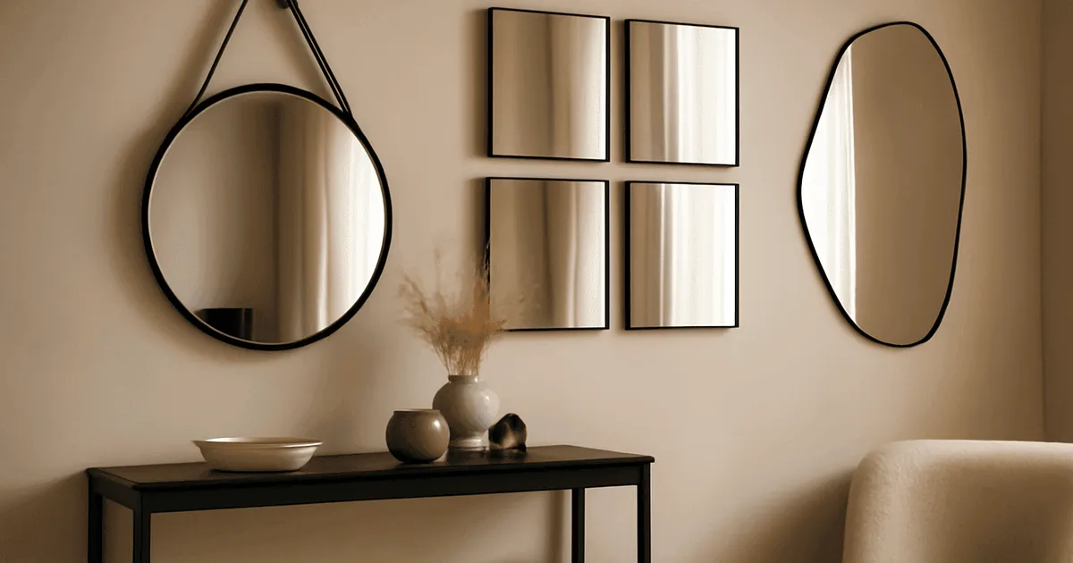Miroirs ronds, carrés ou asymétriques : lesquels choisir selon votre intérieur ?