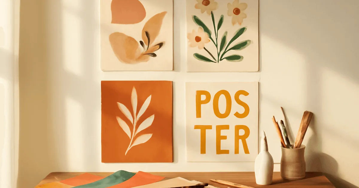 Personnaliser ses affiches murales avec des créations DIY faciles