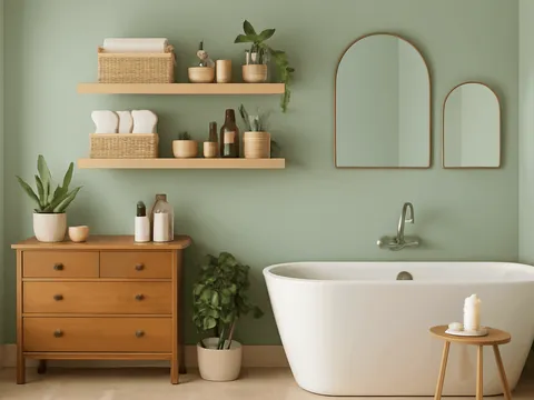 Salle de bain : organiser l’espace avec des rangements décoratifs