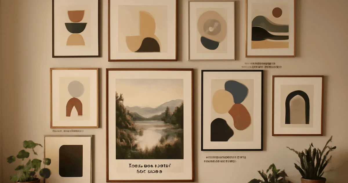 Tableaux & affiches : conseils pour créer un mur de cadres élégant