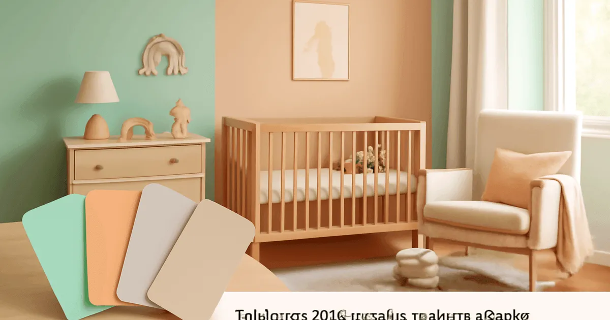 Tendances 2025 : quelles couleurs adopter pour la chambre de bébé ?