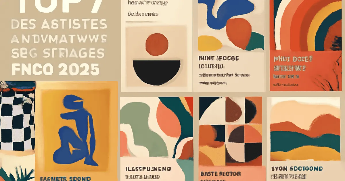 Top 7 des artistes à suivre pour des affiches déco en 2025