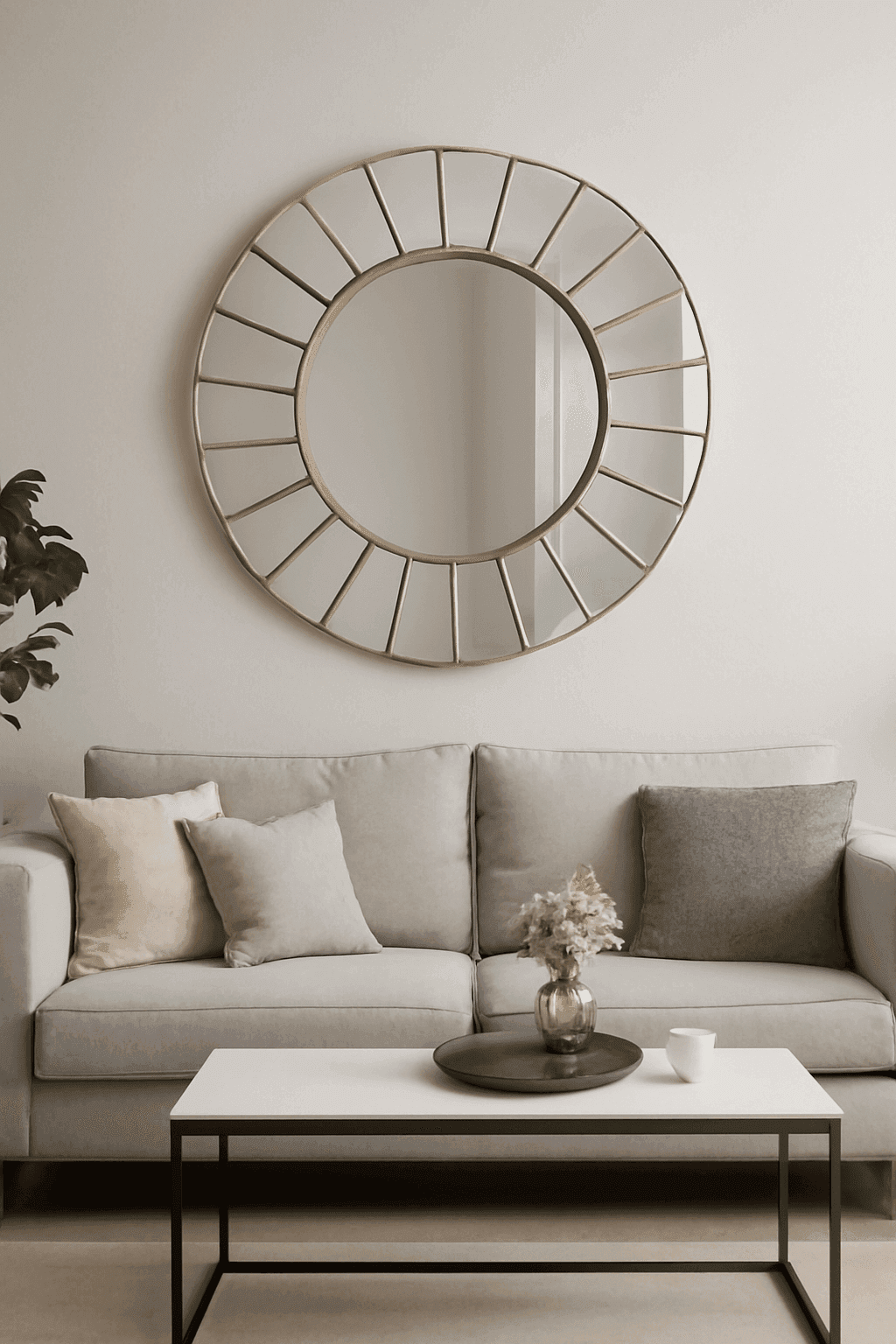 découvrez des idées originales pour disposer des miroirs décoratifs au-dessus du canapé et apporter style, luminosité et caractère à votre salon. inspirez-vous pour une déco moderne et élégante !