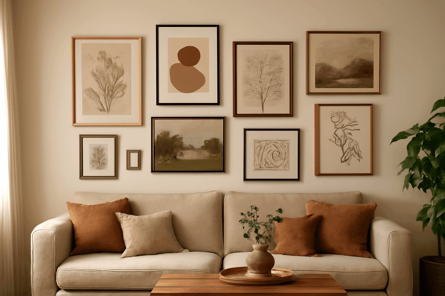 découvrez nos conseils pour choisir, associer et accrocher tableaux et affiches afin de créer un mur de cadres élégant et personnalisé dans votre intérieur.